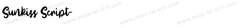 Sunkiss Script字体转换